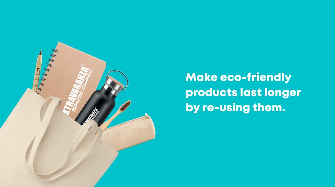 Create a zero waste marketing strategy with promotional merchandise.